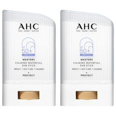 AHC 마스터즈 카밍 워터풀 선스틱 SPF50+ PA++++, 22g, 2개