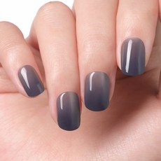 데싱디바 매직프레스 느와르 레귤러 라운드 네일팁, 1개, 네이비