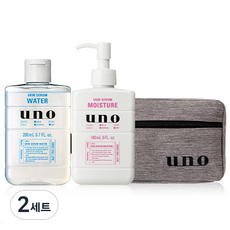 uno 活膚精華露 F + 保濕精華乳 F + 化妝包, 2套