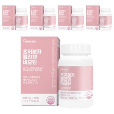 헬로바이오 초저분자 콜라겐 비오틴 18g, 60정, 5개