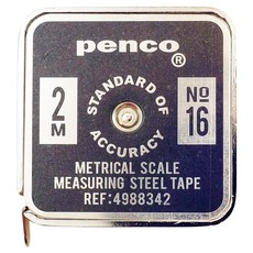 HIGHTIDE penco 金屬捲尺, 2M, 不鏽鋼合金, 台灣製造, 1個