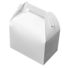 J Factory白色碎片蛋糕盒, 白色, 50個