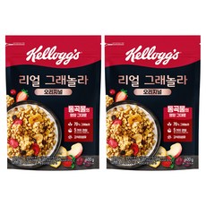 켈로그 리얼 그래놀라 오리지널 시리얼, 400g, 2개