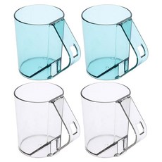 MONACO OLIVE 透明漱口杯 2件組, 透明 + 天藍色, 2套