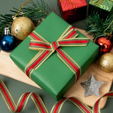 좋은기븐 크리스마스 리본 15mm, 신츄리, 13.7m, 2개