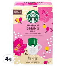 스타벅스 드립백 스프링 블렌드, 36g, 4개입, 4개