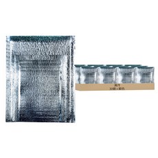 滿月 塑膠銀箔保冷袋 寬30cm x 長40cm x 側寬5cm, 30個, 銀色