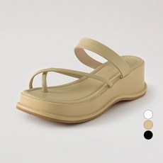 ChakanShoes 女款Lucica綁帶交叉設計厚底拖鞋 SPLTR2d196, 黃色, 245mm