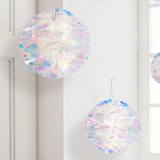 joyparty 鐳射蜂巢球 4入, 混合色