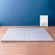 아지오텍스 서포트슬립 메모리폼 토퍼 매트리스, 라이트그레이, 5cm