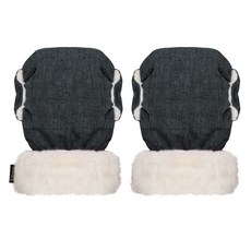 마니또 코지 유모차 핸드머프 멜란지 분리형, 차콜그레이, 1세트