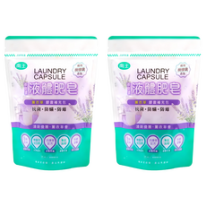 LANOWN 南王 茶皂素 液體肥皂膠囊補充包 薰衣草, 35顆, 10g, 2袋