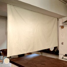 Already Not Yet 素色原棉布隔間簾, 米色