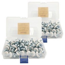 Innotime 防水六角自攻螺絲 25mm x 40p + 鐵墊圈 40p + 海綿 40p + 收納盒, 2套