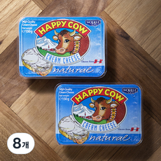 해피카우 크림치즈 내추럴, 150g, 1개입, 8개
