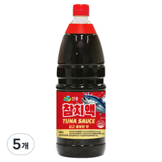 신송 참치액, 5개, 1.8L