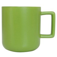 비비드 스퀘어 핸들 머그컵 310ml, 그린, 1개