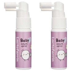 KU.KU Duckbill 酷咕鴨 寶寶乳鐵蛋白潔牙噴霧 及益生菌 木醣醇成分 降低蛀牙風險 食用級原料, 20ml, 2瓶