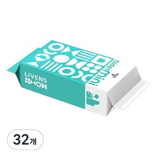 LIVENS 攜帶式超迷你口袋濕紙巾, 32包, 8張, 55g