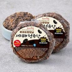 프레시오늘 신선냉장 국내산 100% 장단콩 냄새 약하고 영양가득 진하고 고소한 서리태청국장, 160g, 2개