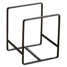 블럭마트 주방 심플 스텐 접시꽂이, 1개, 블랙