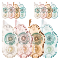 델리 양면 테이프 4종 세트 TG107 6mm x 8m, 랜덤발송, 3세트