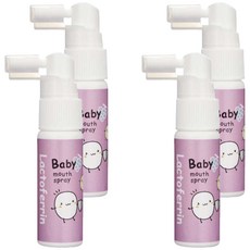 KU.KU Duckbill 酷咕鴨 寶寶乳鐵蛋白潔牙噴霧 含益生菌 木醣醇成分 降低蛀牙風險 食用級原料, 20ml, 4瓶