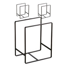 Block Mart簡約不鏽鋼盤子架盤子整理架 3入, 黑色的