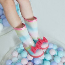 SHOOPEN KIDS 女童彩虹燈飾雨靴