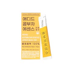 ADDED 檸檬康普茶沖泡飲隨身包, 25ml, 7條, 1盒