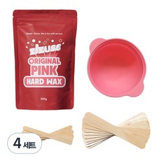 지저쓰 오리지널핑크 셀프 왁싱키트, 200g, 4개