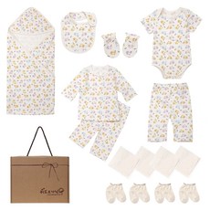 withorganic 夏季老虎印花彌月禮盒15件組