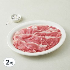 포크밸리 무항생제 앞다리 불고기용 (냉장), 1kg, 2팩