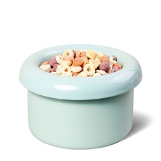 보울보울 소형견 고양이 밥그릇 헬로 도넛볼 3종 세트 국산 10cm, 스카이블루, 1세트