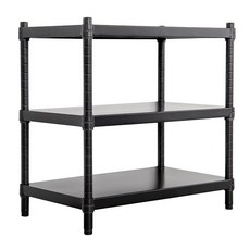 dayneeds 日需百備 極致工藝烤漆三層架, 黑色, 3層