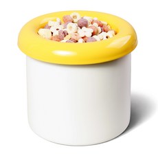 보울보울 중소형견 고양이 밥그릇 헬로 도넛볼 3종 세트 국산 15cm, 치즈옐로우, 1세트