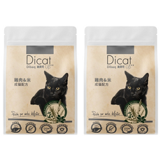 Dicat Up 成貓用 烘培益生 貓糧, 300g, 2包, 雞肉 + 米