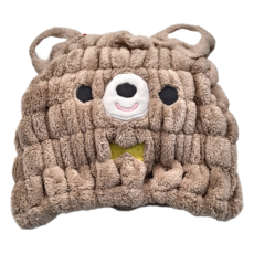 Skater 速乾吸水乾髮帽 23 x 17cm, 小熊, 1個