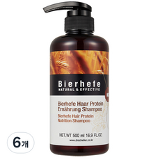 비어헤페 헤어단백질 영양 샴푸, 500ml, 6개