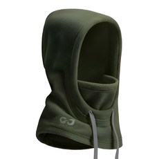 DTree 刷毛連帽圍脖, 1個, 05軍綠色