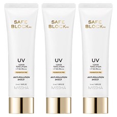 미샤 세이프 블록 RX 커버 톤업 선크림 SPF50+ PA++++, 50ml, 3개