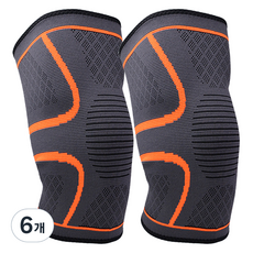 COB 男性高彈力運動護膝 2件組, 橘色, 6個