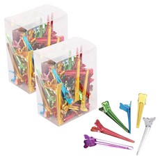 藍色 Trade Hair Gwak Pin 捲髮夾 50 枚, 混色, 2個