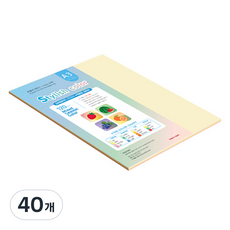 종이문화 스타일리쉬 얇은 혼합색지 120g 02 SS Summer, 40개, A3