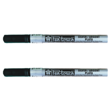 SAKURA Pentouch 金屬油漆筆 銀色 EF, 1色, 2個