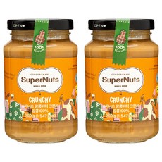 슈퍼너츠 100% 땅콩버터 크런치, 260g, 2개