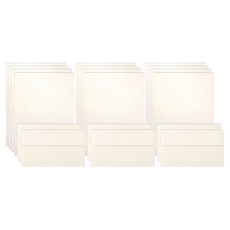 Tooyoung Design 彩虹粉彩信紙12入+信封6入組 - 奶油色, 1組, 乳霜