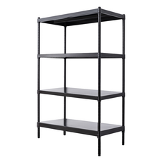 dayneeds日需百備 層架 無洞, 黑色, 4層