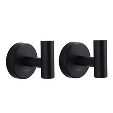 前程似錦 高級款壁掛式多用途掛鉤, 2個, 黑色