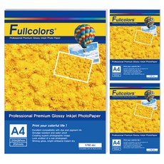 Fullcolors 全彩 相片紙 260g, A4, 3個